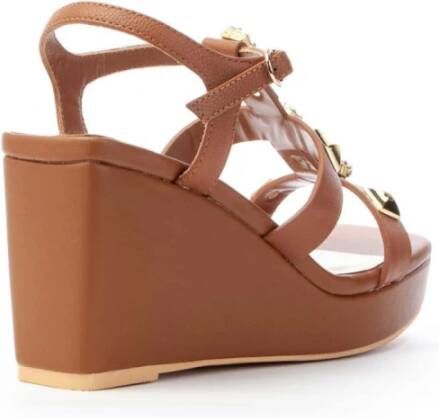 Apepazza Wedge Sandalen Brown Dames