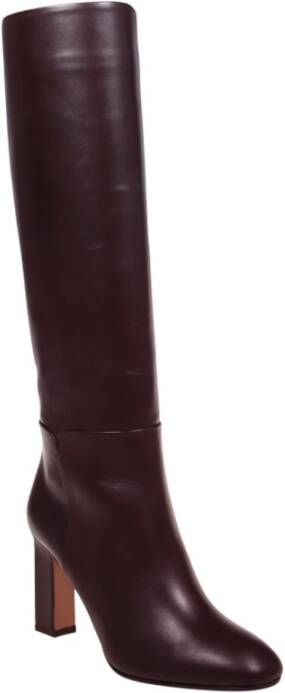 Aquazzura Aubergine Sellier Boot Red Dames