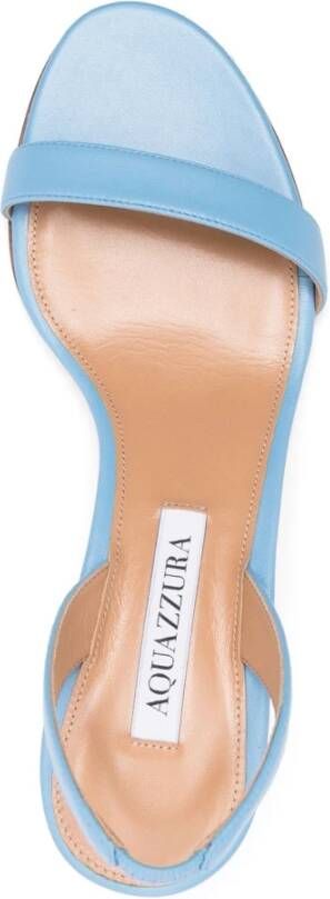 Aquazzura Blauwe Elegante Open Lage Hak Sandalen Blue Dames