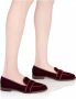 Aquazzura Bourgondische fluwelen loafers Martin Brown Dames - Thumbnail 2