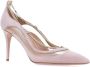 Aquazzura Elegant Mid-Heel Pointed Toe Pumps Beige Dames - Thumbnail 2