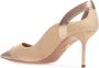 Aquazzura Elegant Pointed Toe Suede Pumps Beige Dames - Thumbnail 3