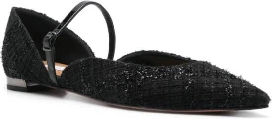 Aquazzura Elegante balletflats voor vrouwen Black Dames