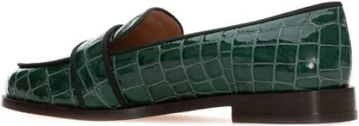 Aquazzura Elegante Loafers voor Vrouwen Green Dames