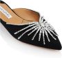 Aquazzura Elegante Muiltjes met Snakeskin Detail Black Dames - Thumbnail 4