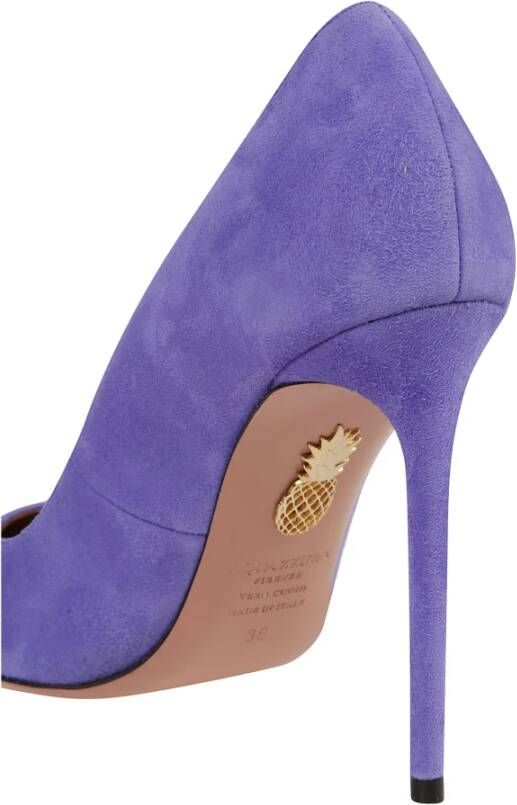 Aquazzura Elegante Pomp voor Pure Stijl Purple Dames