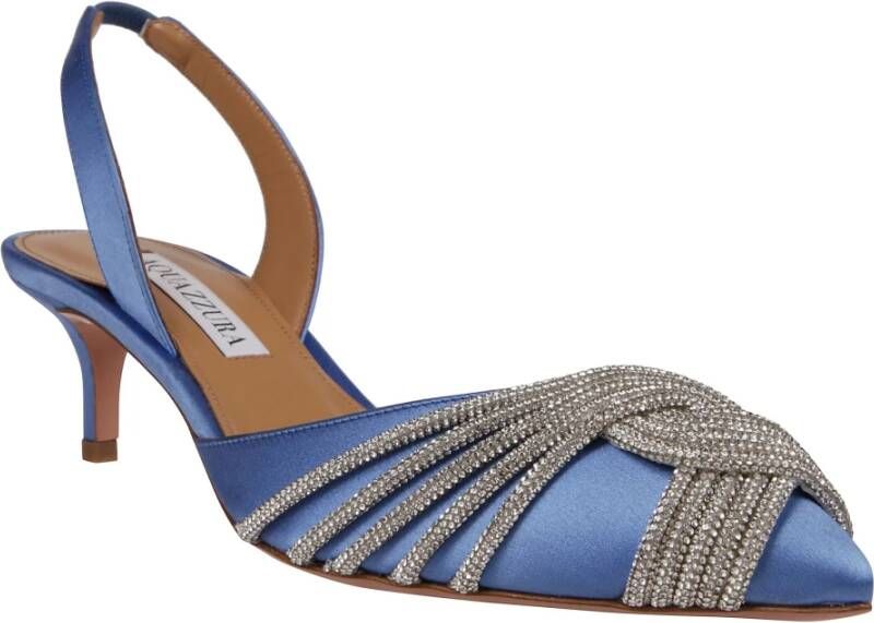 Aquazzura Elegante Slingback Sandalen Blue Dames