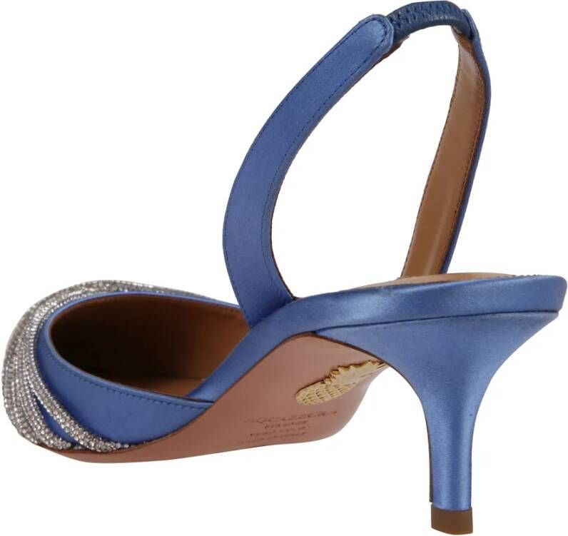 Aquazzura Elegante Slingback Sandalen Blue Dames