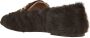 Aquazzura Espresso Furry Mocassin Schoenen Brown Dames - Thumbnail 3