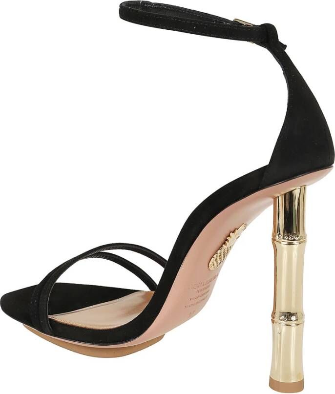 Aquazzura Flat Sandals Black Dames