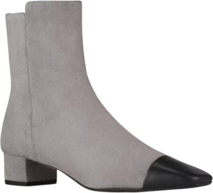 Aquazzura French Flirt Bootie in Grijs Suède Gray Dames