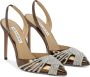 Aquazzura Slingback pumps met spiegelende kristaldetail Brown Dames - Thumbnail 7