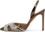 Aquazzura Slingback pumps met spiegelende kristaldetail Brown Dames - Thumbnail 8