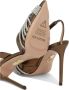 Aquazzura Slingback pumps met spiegelende kristaldetail Brown Dames - Thumbnail 10