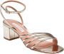 Aquazzura Gelamineerde leren sandaal in lichtgoud Yellow Dames - Thumbnail 2