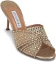 Aquazzura Glanzende Gouden Vinyl Sandalen Beige Dames - Thumbnail 2