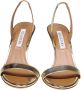 Aquazzura Gouden Metallic Kalfsleren Stiletto Sandalen Yellow Dames - Thumbnail 2