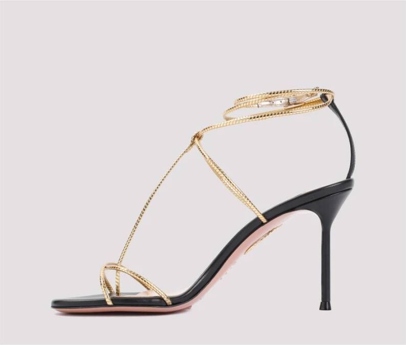 Aquazzura Gouden Romeinse romance sandalen Yellow Dames