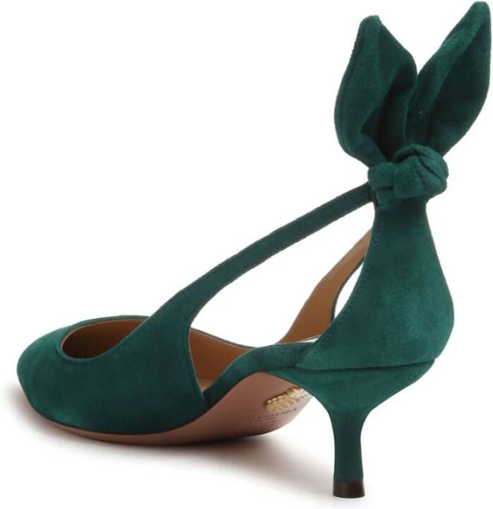 Aquazzura Groene Pumps voor Vrouwen Elegante Stijl Green Dames