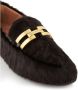 Aquazzura Harige Espresso Mocassin Schoenen Black Dames - Thumbnail 2