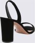 Aquazzura Zwarte Sandalen met Grijze Detail Black Dames - Thumbnail 4