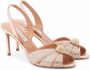 Aquazzura Kleine Sandalen met Midzomer Bloemblaadje Gray Dames - Thumbnail 2