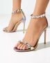 Aquazzura Kristal versierde gouden sandalen Yellow Dames - Thumbnail 2