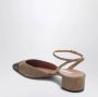 Aquazzura Lage Franse Sandaal Brown Dames - Thumbnail 2