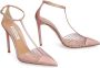 Aquazzura Leren pumps met enkelband Pink Dames - Thumbnail 2