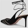 Aquazzura Mesh & Suede Slingback Pumps Black Dames - Thumbnail 4