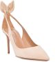 Aquazzura Nude Bow Tie Pump Beige Dames - Thumbnail 2