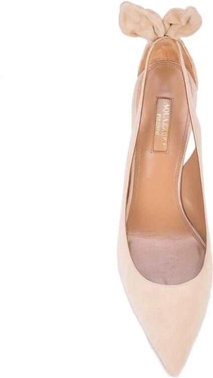 Aquazzura Nude Bow Tie Pump Beige Dames