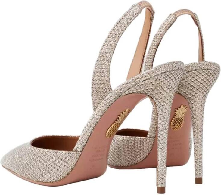 Aquazzura Nude Pump Hakken Yellow Dames