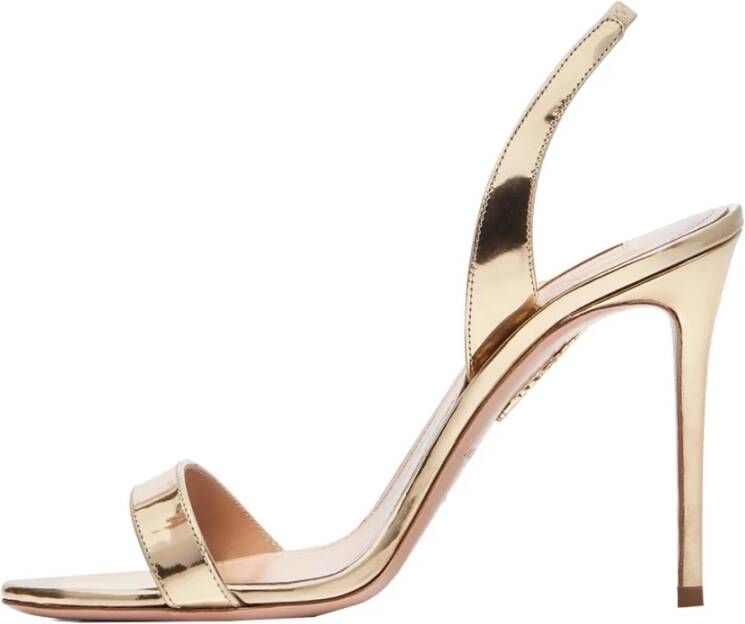 Aquazzura Nude Sandal 105mm Yellow Dames