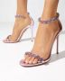 Aquazzura Paarse Stiletto Sandalen Love Link Pink Dames - Thumbnail 2