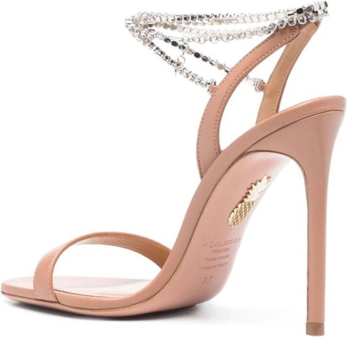 Aquazzura Poederroze Whisper Sandaal Pink Dames