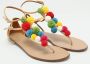 Aquazzura Pre-owned Canvas sandals Beige Dames - Thumbnail 3