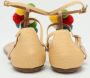 Aquazzura Pre-owned Canvas sandals Beige Dames - Thumbnail 4