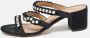 Aquazzura Pre-owned Canvas sandals Black Dames - Thumbnail 2