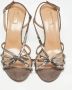 Aquazzura Pre-owned Canvas sandals Gray Dames - Thumbnail 3