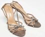 Aquazzura Pre-owned Canvas sandals Gray Dames - Thumbnail 4