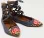 Aquazzura Pre-owned Denim sandals Blue Dames - Thumbnail 4