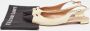 Aquazzura Pre-owned Fabric flats Beige Dames - Thumbnail 8