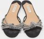 Aquazzura Pre-owned Fabric flats Gray Dames - Thumbnail 3