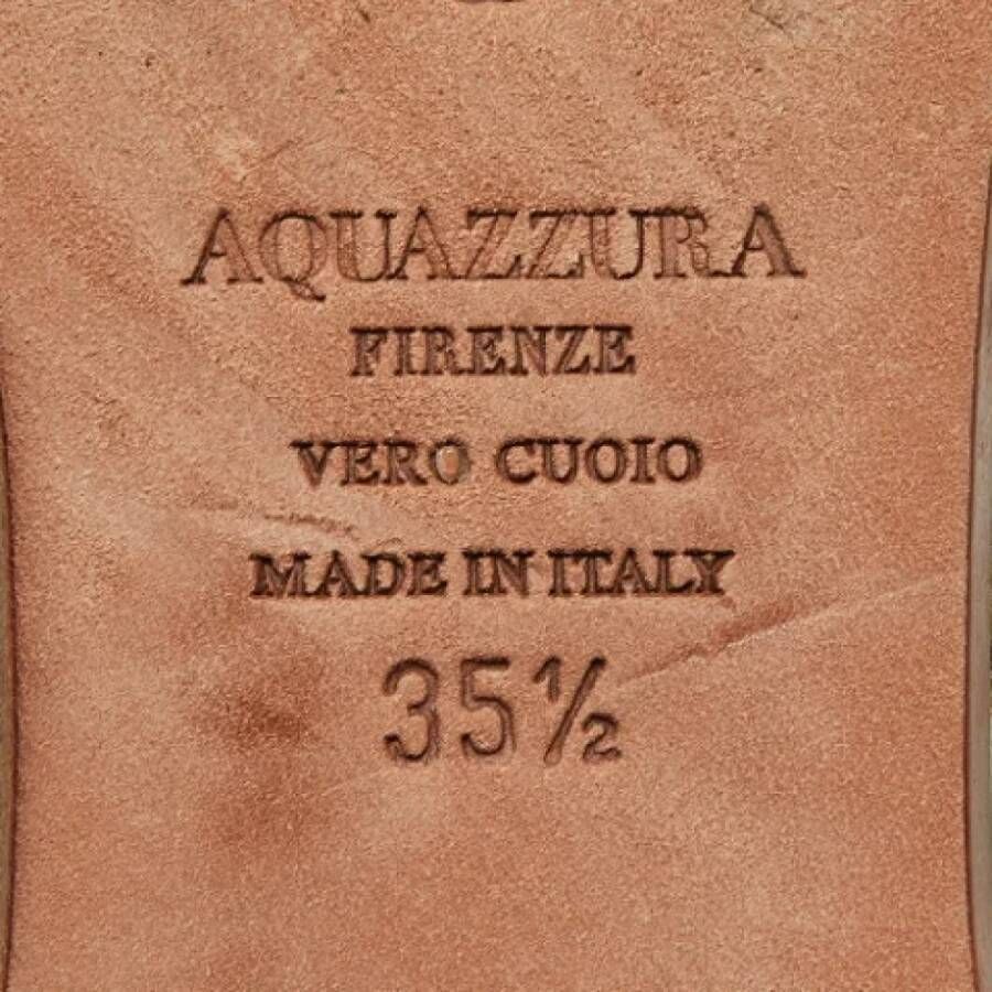Aquazzura Pre-owned Fabric flats Multicolor Dames