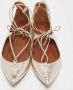 Aquazzura Pre-owned Fabric flats Yellow Dames - Thumbnail 2