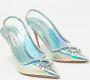 Aquazzura Pre-owned Fabric heels Blue Dames - Thumbnail 4