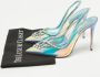 Aquazzura Pre-owned Fabric heels Blue Dames - Thumbnail 9