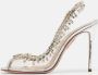 Aquazzura Pre-owned Fabric heels Gray Dames - Thumbnail 2