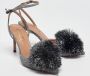 Aquazzura Pre-owned Fabric heels Gray Dames - Thumbnail 3